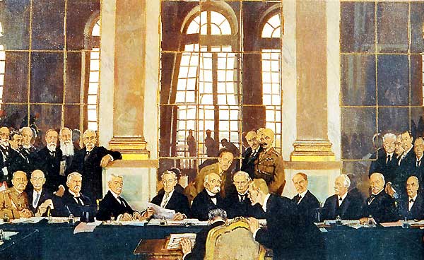 Unterzeichnung des Versailler Vertrages