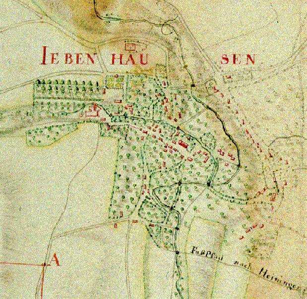 Map of Jebenhausen in 1788 - please wait for the image to load ...