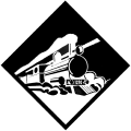 Logo showing railway engine 1210