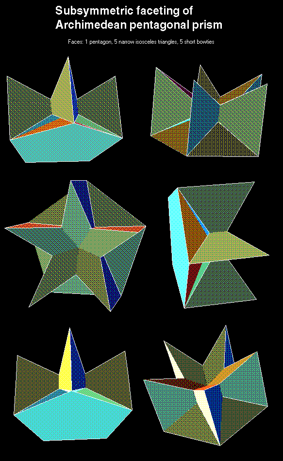 Subsymmetric Pentagonal
Faceting