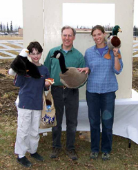 Puppet show at Creamer's Field Migratory Waterfowl Refuge, Fairbanks, on International Migratory Bird Day, 2004, picture courtesy of Gates of Arctic National Park and Preserve
