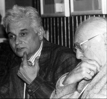 Gadamer y Derrida en Paris en 1981