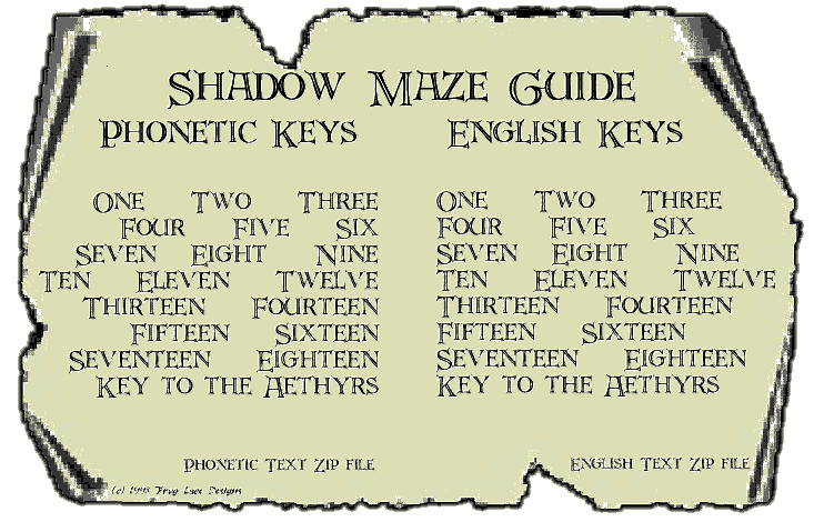 Showdow Maze Guide image map
