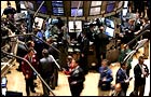 A stock market trading floor: The day the stock market saw red
