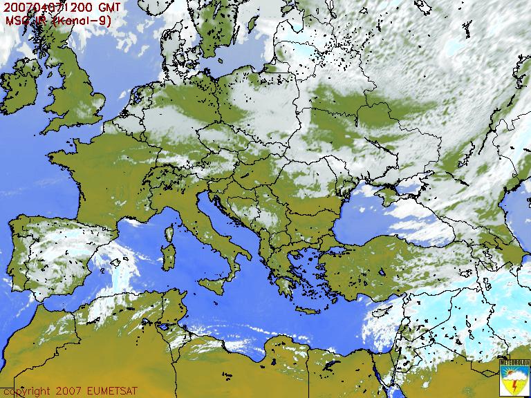 Satellite Image: INFRARED / EUROPE