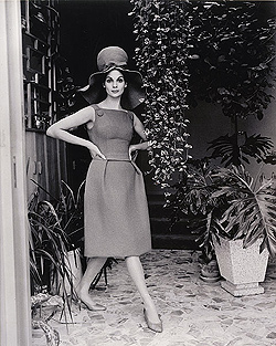 Athol Shmith ' Fashion illustration: Maggie Tabberer in Hall Ludlow outfit.' 1959 gelatin silver photograph Collection of the National Gallery of Australia