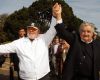 Lula da Silva and Mujica cheered by people at the border city 