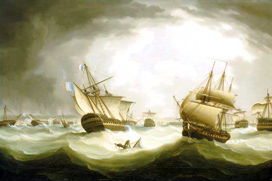 Tempestad tras la batalla de Trafalgar