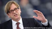 Guy Verhofstadt, Vorsitzender Liberale Europäisches Parlament (Foto: AFP)