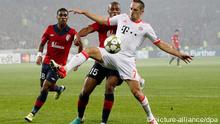 Spielszene mit Franck Ribéry im Spiel OSC Lille gegen Bayern München (Foto: dpa)