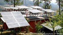 Solar panels in Uttaranchal, Pithoragarh
http://www.flickr.com/photos/barefootcollege/310069127/ 
+++CC/Barefoot Photographers of Tilonia+++ ( NGO India)
Photo: http://creativecommons.org/licenses/by-nc-nd/2.0/deed.de