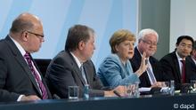 Angela Merkel with state premiers
