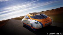Das Solarauto Solarworld GT fährt um die Welt, nur mit Sonnenenergie. Hier in Neuseeland.
Copyright: SolarWorld AG
Mai, 2012