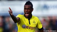 MEPPEN, GERMANY - JULY 11: Felipe Santana of Dortmund gestures during a friendly match between SV Meppen and Borussia Dortmund at MEP-Arena on July 11, 2012 in Meppen, Germany. 