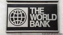 Das Logo der World Bank (Weltbank), aufgenommen am 01.11.2009 in Washington. (Foto: dpa)