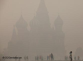 Smoke over the Red Square