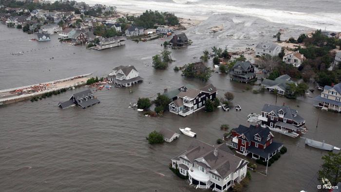Luftaufnahme von Überschwemmungen in New Jersey (foto:REUTERS/US-Air Force)