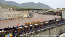 A picture taken on May 28, 2013 shows the Blue Nile in Guba, Ethiopia, during its diversion ceremony. Ethiopia has begun diverting the Blue Nile as part of a giant dam project, officials said on May 29, 2013 risking potential unease from downstream nations Sudan and Egypt. The $4.2 billion (3.2 billion euro) Grand Renaissance Dam hydroelectric project had to divert a short section of the river -- one of two major tributaries to the main Nile -- to allow the main dam wall to be built. 'To build the dam, the natural course must be dry,' said Addis Tadele, spokesman for the Ethiopian Electric Power Corporation (EEPCo), a day after a formal ceremony at the construction site. AFP PHOTO / WILLIAM LLOYD GEORGE (Photo credit should read William Lloyd-George/AFP/Getty Images) 