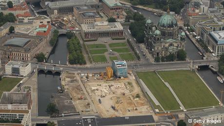  Berliner Stadtschloss Luftaufnahme Baustelle
