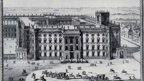 Berliner Stadtschloss Kupferstich um 1702 Entwurf von Schlüter